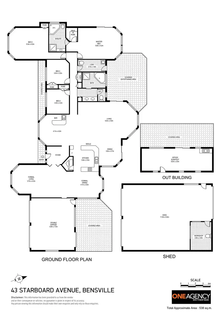 Floorplan of Homely rural property listing, 43 Starboard Avenue, Bensville NSW 2251