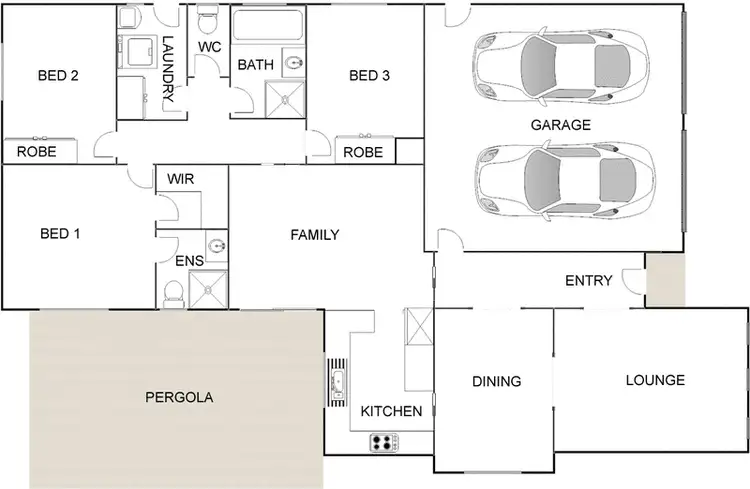 Floorplan of Homely house listing, 5 Dunnett Street, Dunlop ACT 2615