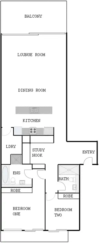 Floorplan of Homely apartment listing, 17/17 Trevillian Quay, Kingston ACT 2604