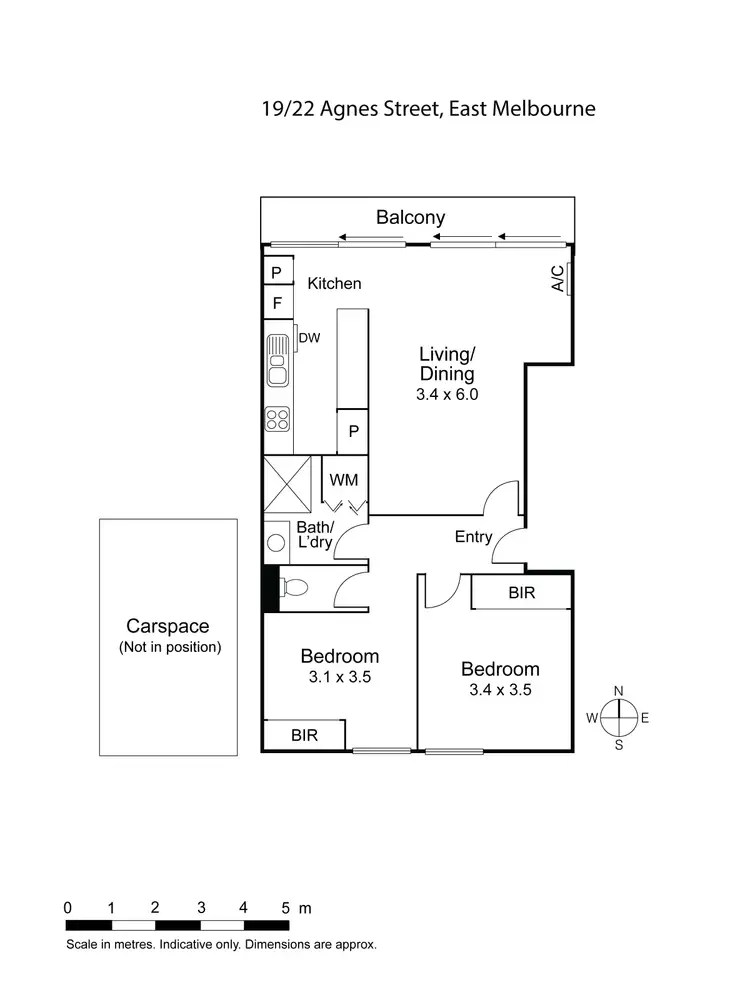 Floorplan of Homely apartment listing, 19/22 Agnes Street, East Melbourne VIC 3002