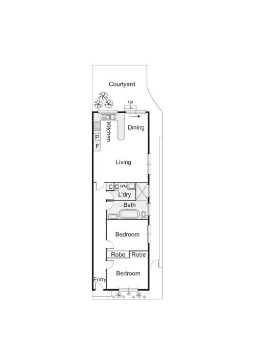 Floorplan of Homely house listing, 184 Albert Street, Port Melbourne VIC 3207