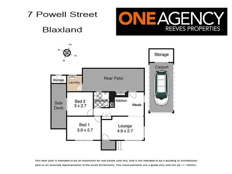 Floorplan of Homely house listing, 7 Powell Street, Blaxland NSW 2774