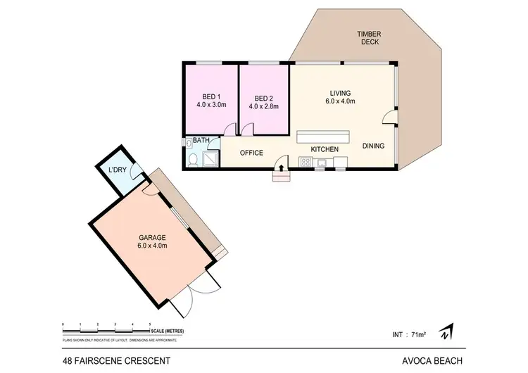 Floorplan of Homely house listing, 48 Fairscene Crescent, Avoca Beach NSW 2251
