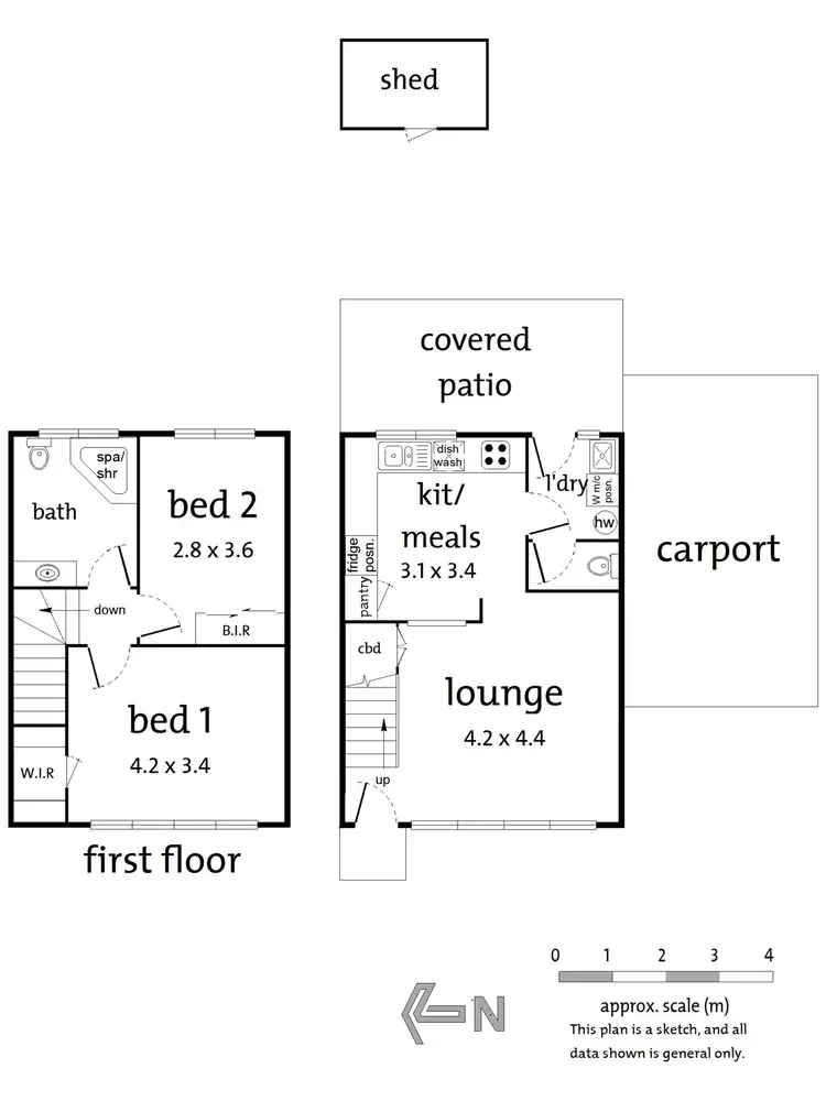 Floorplan of Homely unit listing, 19/7 Turnbull Court, Ringwood VIC 3134