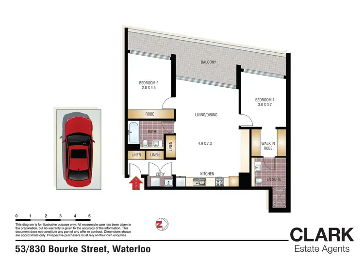 Floorplan of Homely apartment listing, 53/830 Bourke Street, Waterloo NSW 2017