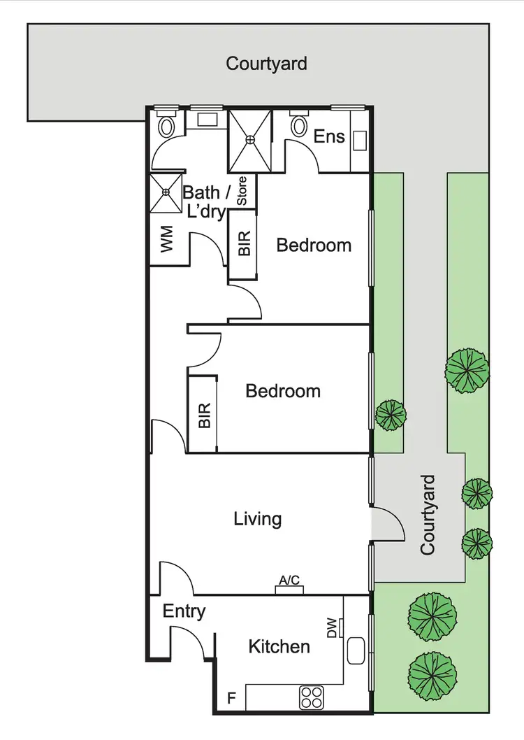 Floorplan of Homely apartment listing, 2/147 Sycamore Street, Caulfield South VIC 3162