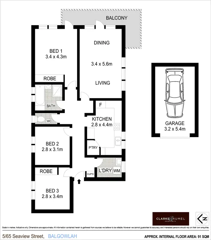 Floorplan of Homely apartment listing, 5/65 Seaview Street, Balgowlah NSW 2093