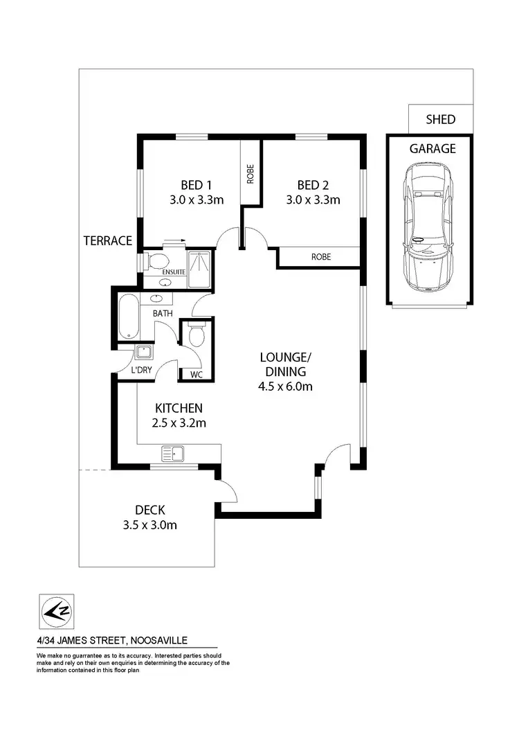 Floorplan of Homely apartment listing, 4/34 James Street, Noosaville QLD 4566