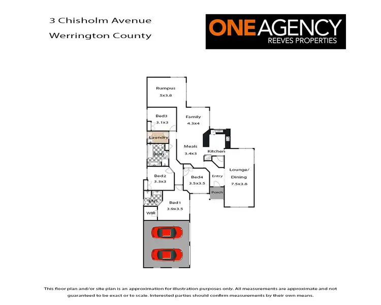 Floorplan of Homely house listing, 3 Chisholm Avenue, Werrington County NSW 2747