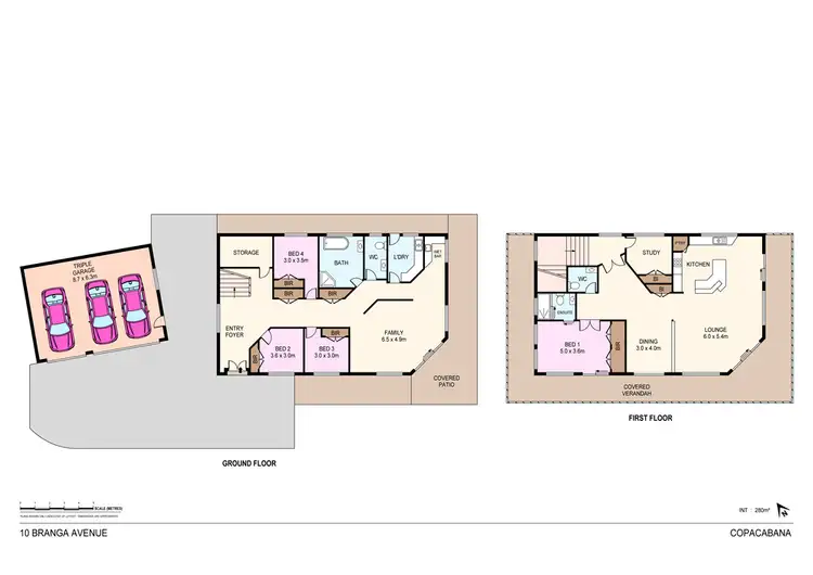 Floorplan of Homely house listing, 10 Branga Avenue, Copacabana NSW 2251