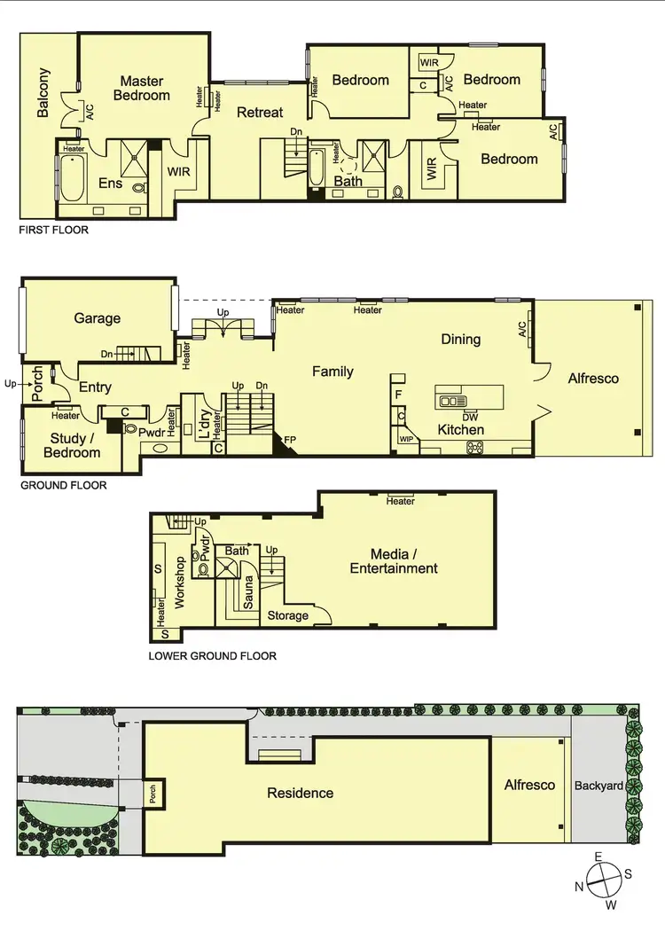Floorplan of Homely townhouse listing, 9 Jenkins Street, Caulfield South VIC 3162