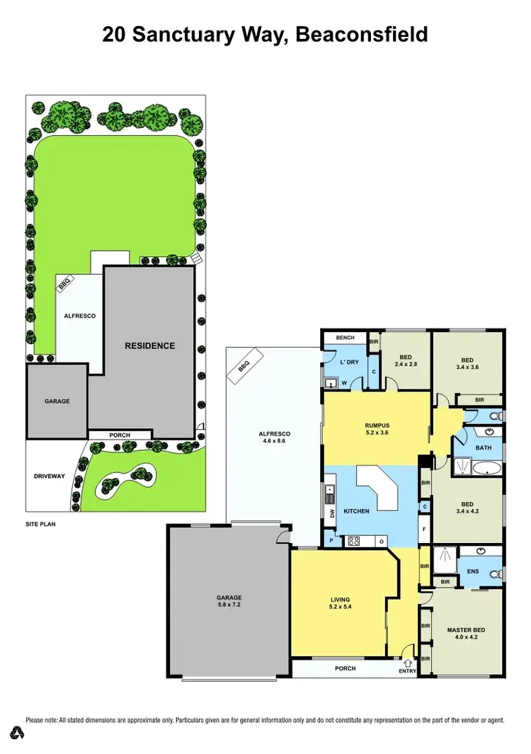 Floorplan of Homely house listing, 20 Sanctuary Way, Beaconsfield VIC 3807