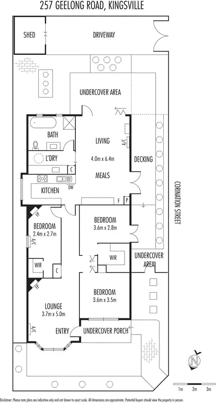 Floorplan of Homely house listing, 257 Geelong Road, Kingsville VIC 3012
