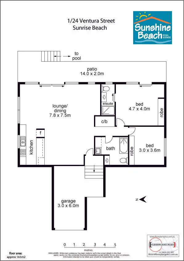 Floorplan of Homely apartment listing, U1/24 Ventura Street, Sunrise Beach QLD 4567