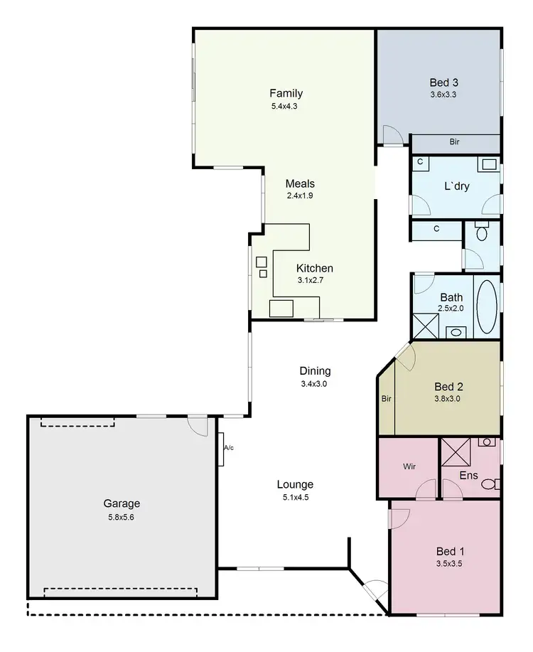 Floorplan of Homely house listing, 12 Redford Drive, Wendouree VIC 3355