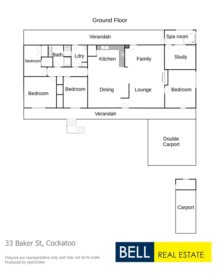 Floorplan of Homely house listing, 33 Baker Street, Cockatoo VIC 3781