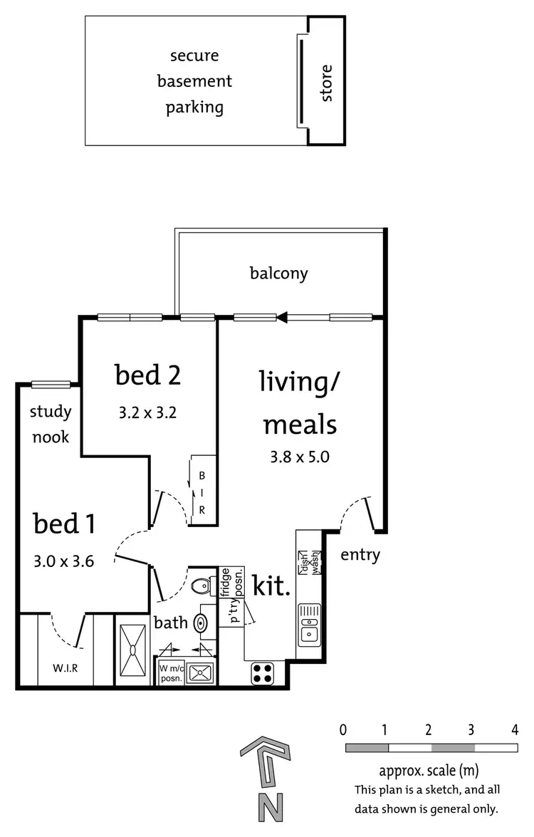 Floorplan of Homely apartment listing, 18/885 Doncaster Road, Doncaster East VIC 3109