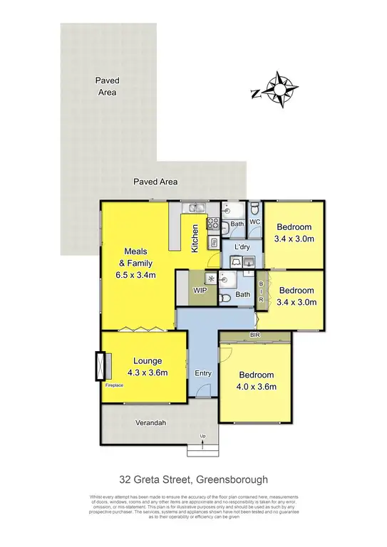 Floorplan of Homely house listing, 32 Greta Street, Greensborough VIC 3088