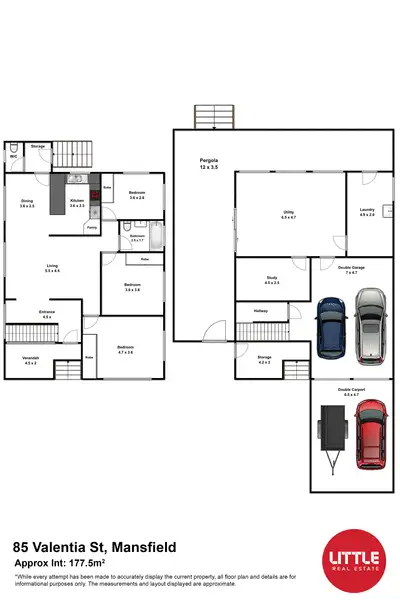 Floorplan of Homely house listing, 85 Valentia Street, Mansfield QLD 4122