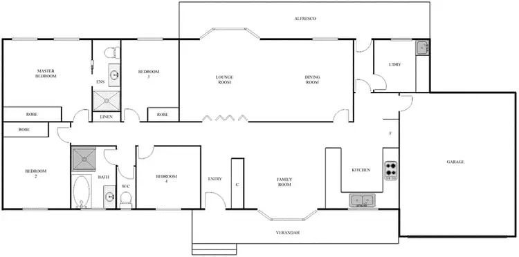 Floorplan of Homely house listing, 4 Sorlie Place, Chapman ACT 2611