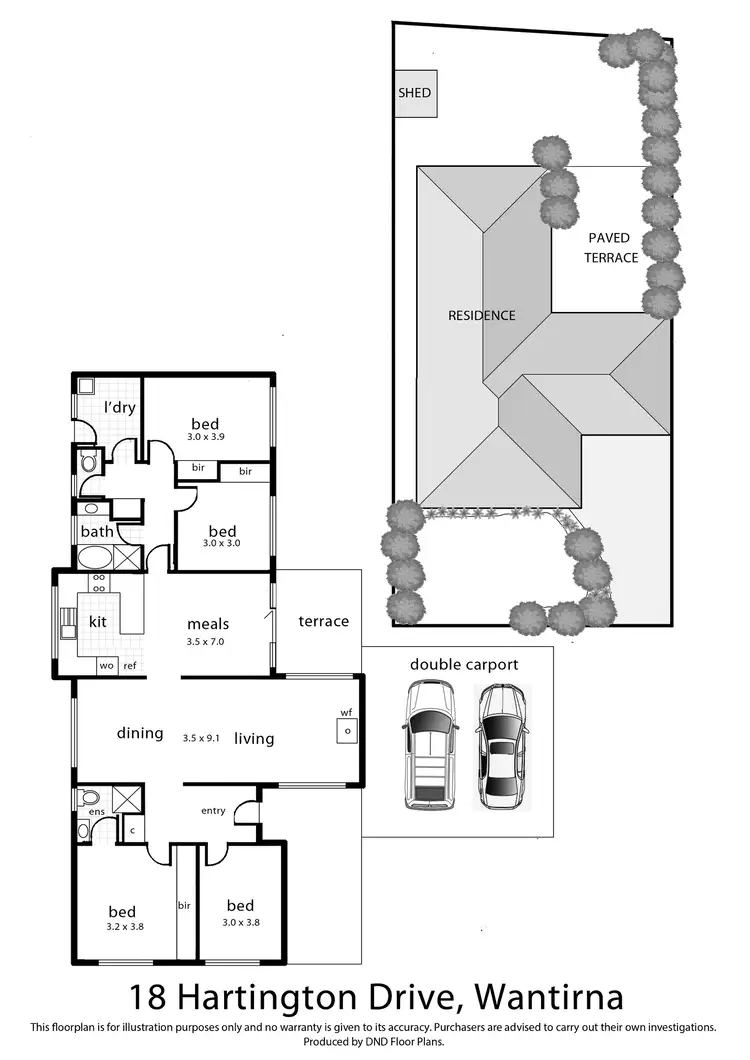 Floorplan of Homely house listing, 18 Hartington Drive, Wantirna VIC 3152