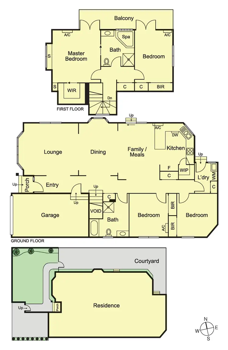 Floorplan of Homely townhouse listing, 1/26 Mernda Avenue, Carnegie VIC 3163