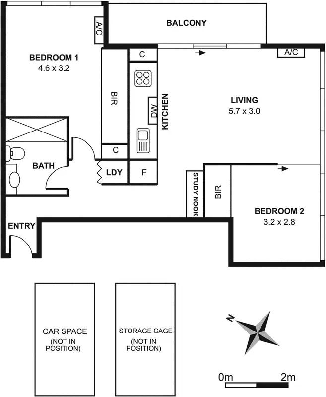 Floorplan of Homely apartment listing, 1405/229 Toorak Road, South Yarra VIC 3141