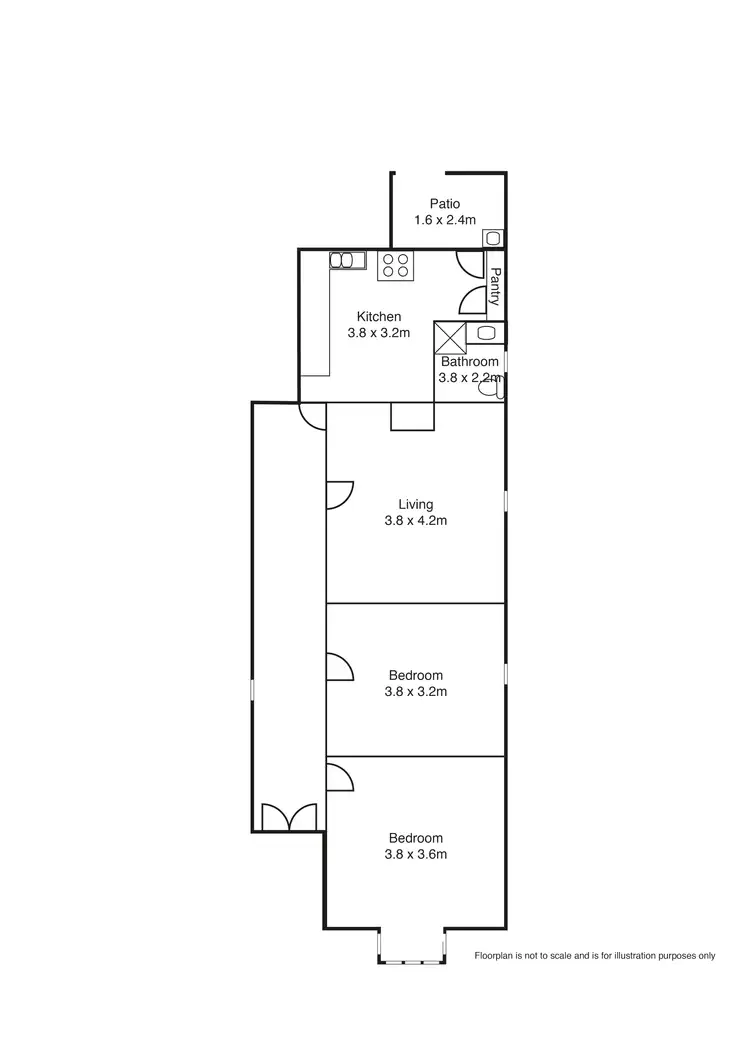 Floorplan of Homely house listing, 8 Claxton Street, Ballarat Central VIC 3350
