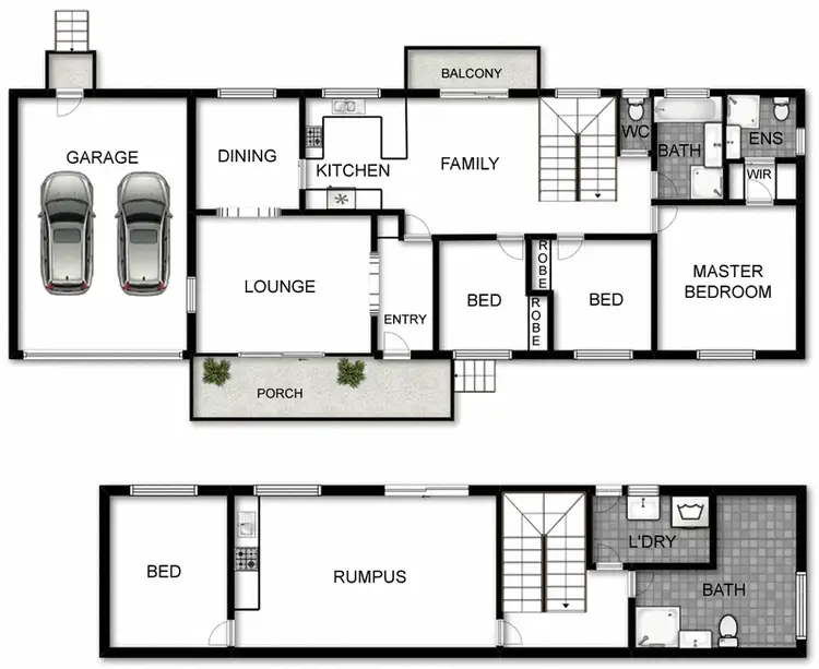 Floorplan of Homely house listing, 129 Summerville Crescent, Florey ACT 2615