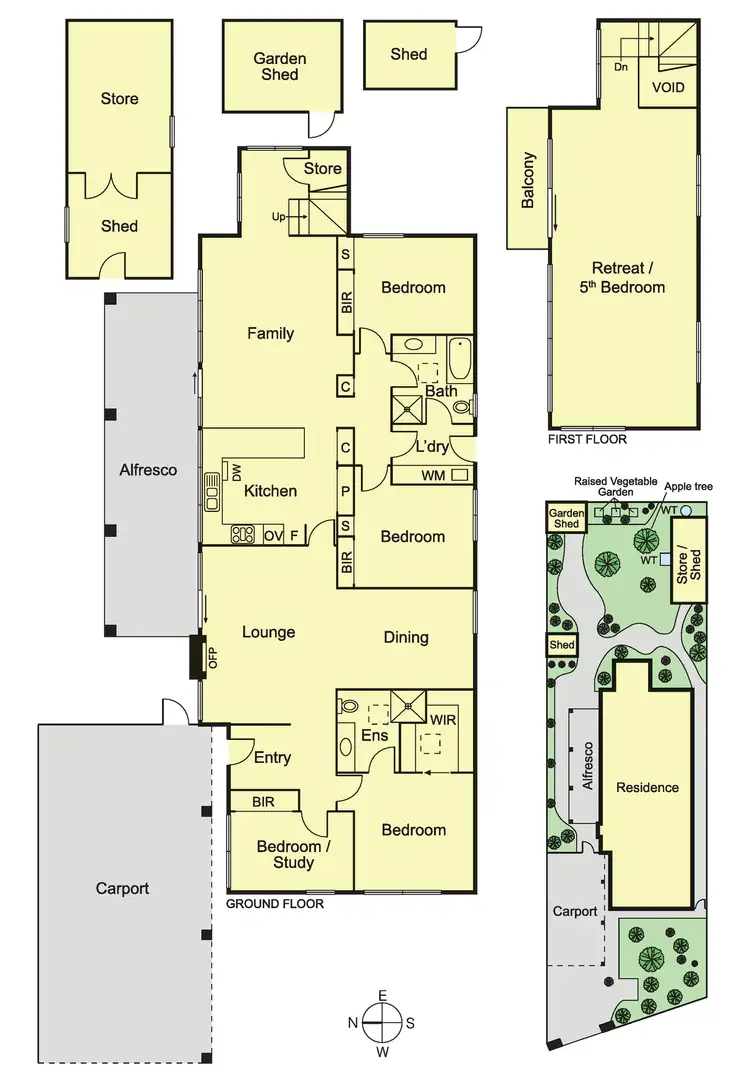 Floorplan of Homely house listing, 4 Vine Grove, Carnegie VIC 3163