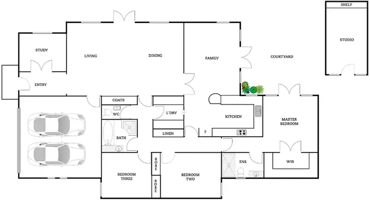 Floorplan of Homely townhouse listing, 17 Ducane Street, Forrest ACT 2603