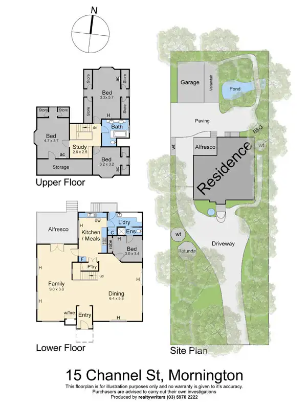 Floorplan of Homely house listing, 15 Channel Street, Mornington VIC 3931