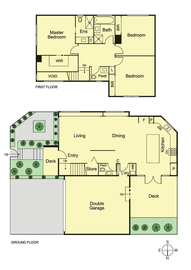 Floorplan of Homely townhouse listing, 1/2 Jasmine Street, Caulfield South VIC 3162