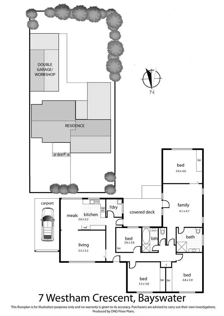 Floorplan of Homely house listing, 7 Westham Crescent, Bayswater VIC 3153
