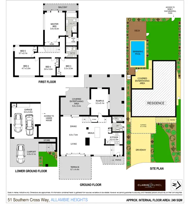 Floorplan of Homely house listing, 51 Southern Cross Way, Allambie Heights NSW 2100