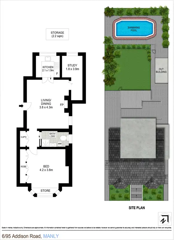 Floorplan of Homely apartment listing, 6/95 Addison Road, Manly NSW 2095