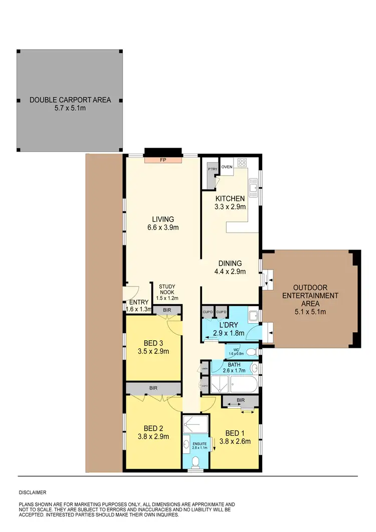 Floorplan of Homely house listing, 12 Mitchell Drive, Cardigan Village VIC 3352