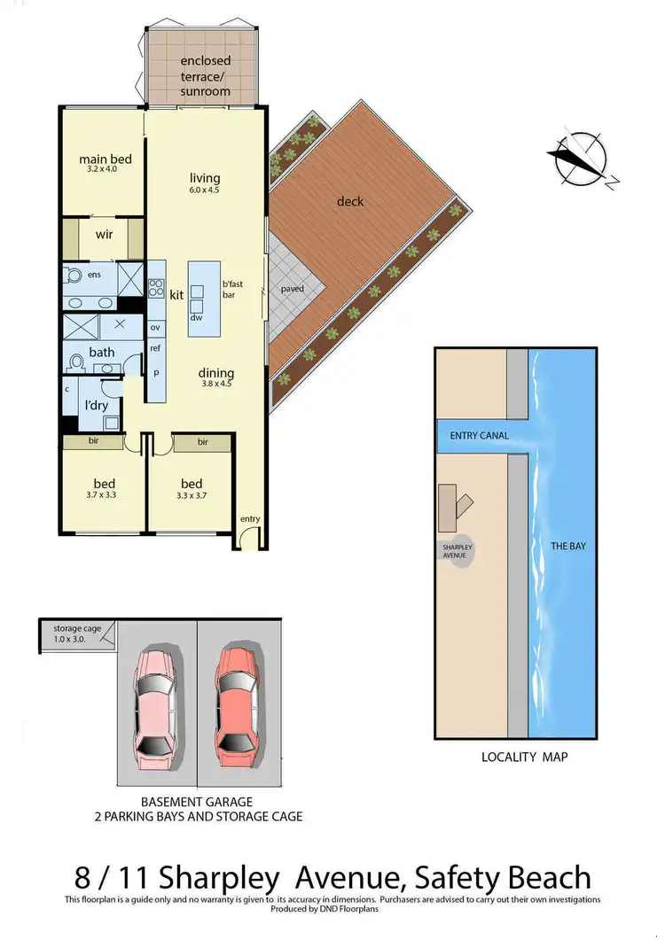 Floorplan of Homely townhouse listing, 8/11 Sharpley Avenue, Safety Beach VIC 3936