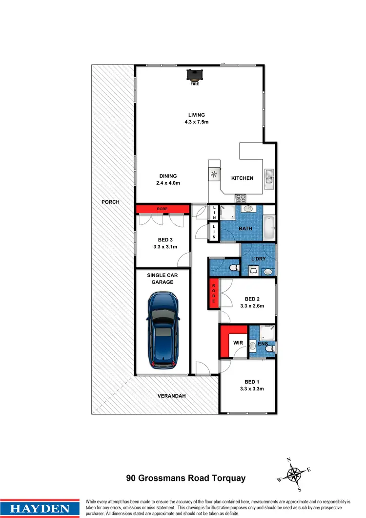 Floorplan of Homely house listing, 90 Grossmans Road, Torquay VIC 3228