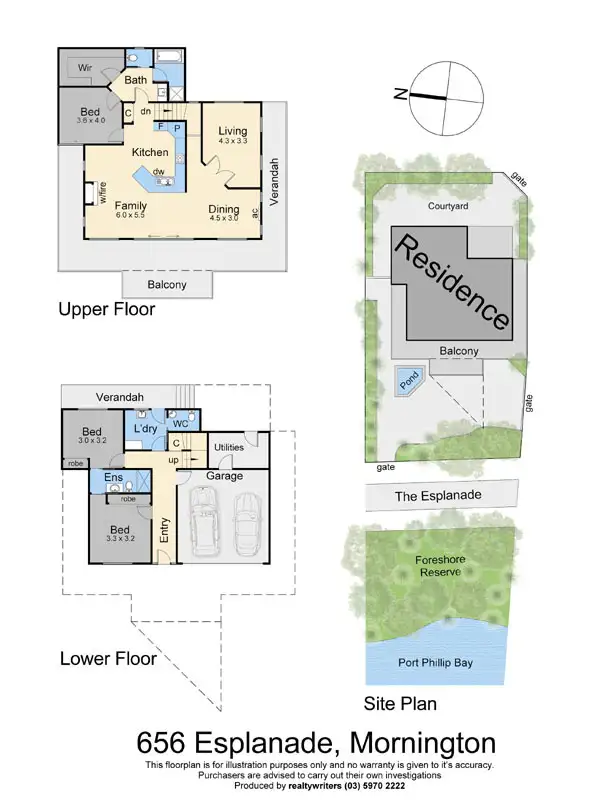 Floorplan of Homely house listing, 656 Esplanade, Mornington VIC 3931