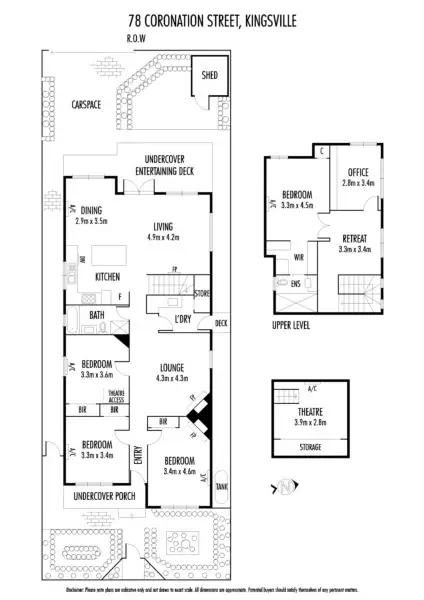 Floorplan of Homely house listing, 78 Coronation Street, Kingsville VIC 3012