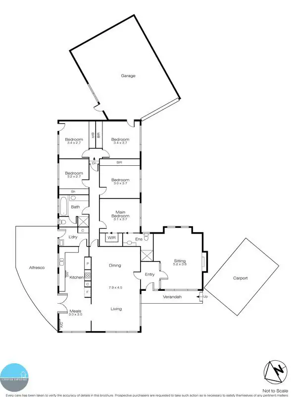 Floorplan of Homely house listing, 11 Ningana Street, Ballarat VIC 3350