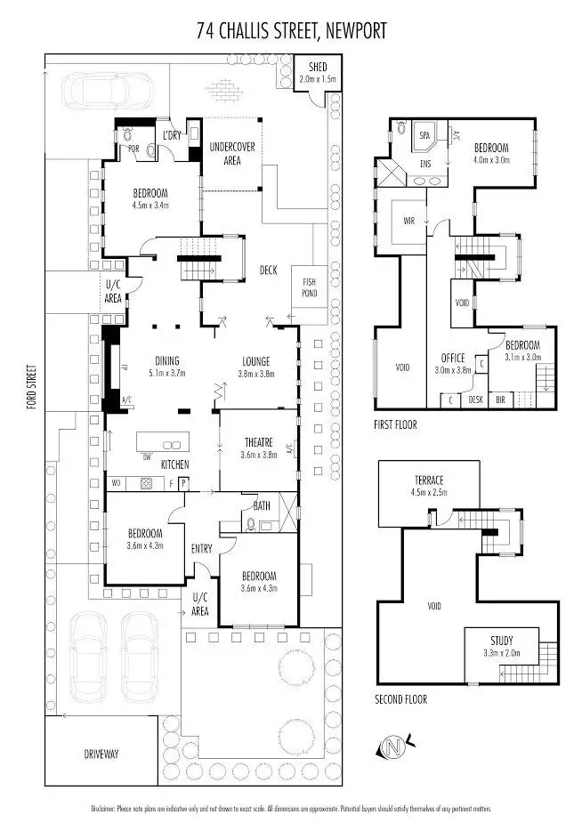 Floorplan of Homely house listing, 74 Challis Street, Newport VIC 3015