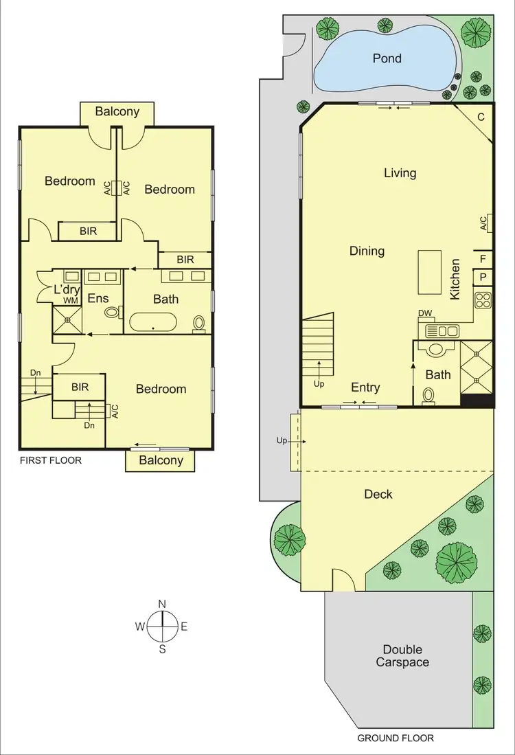Floorplan of Homely townhouse listing, 1/89 Grosvenor Street, St Kilda East VIC 3183