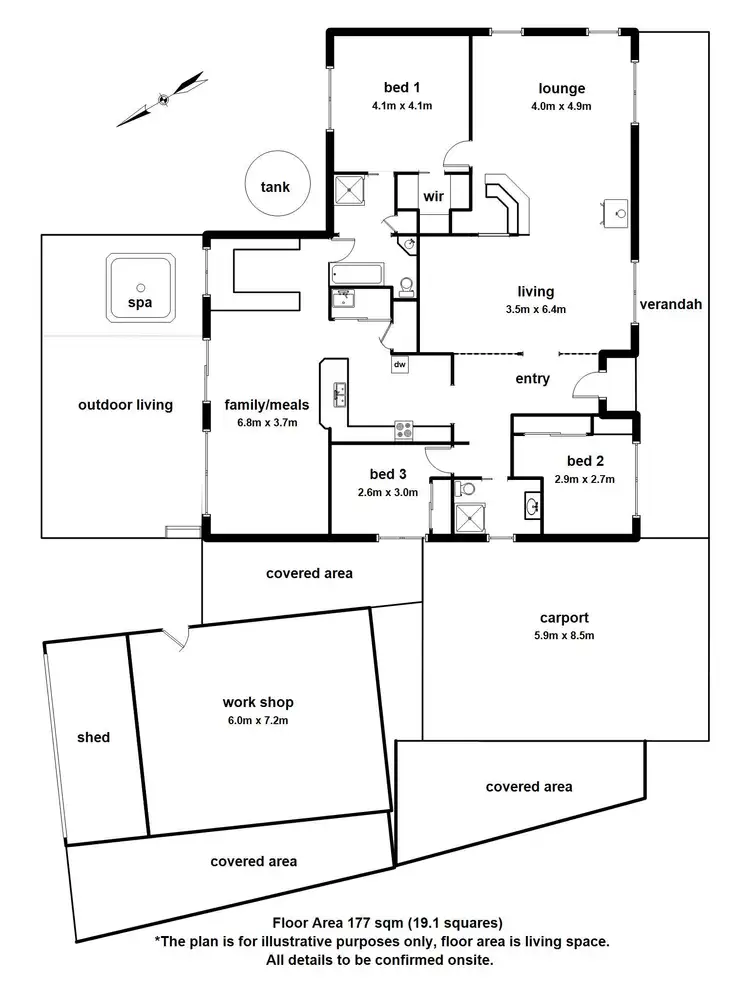 Floorplan of Homely house listing, 7 Parker Road, Silvan VIC 3795