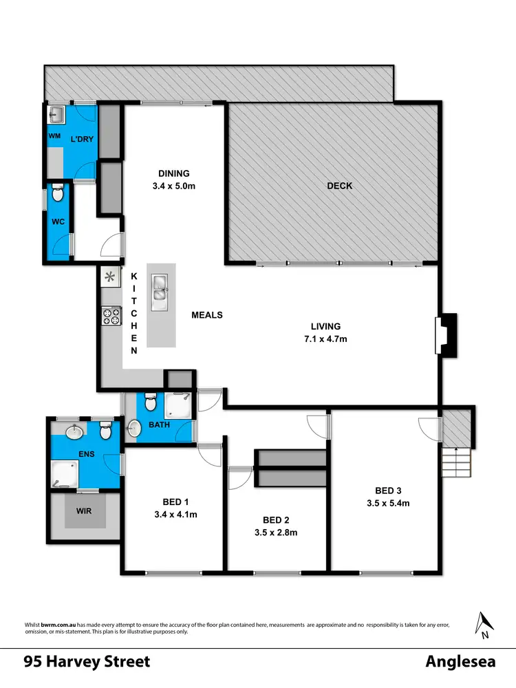 Floorplan of Homely house listing, 95 Harvey Street, Anglesea VIC 3230