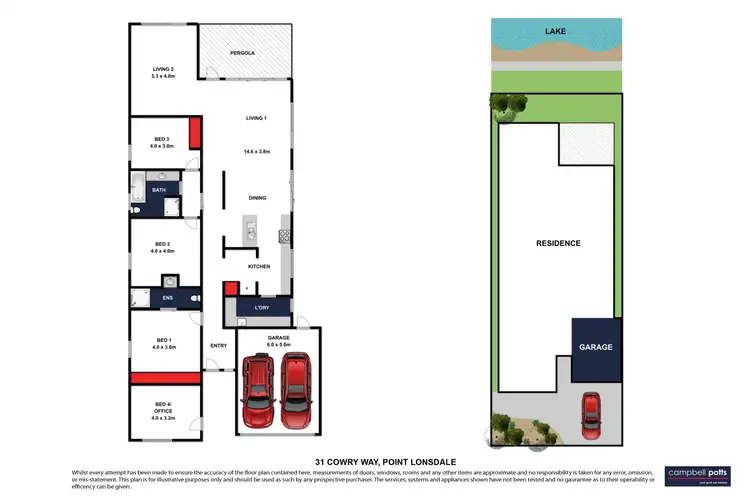 Floorplan of Homely house listing, 31 Cowry Way, Point Lonsdale VIC 3225