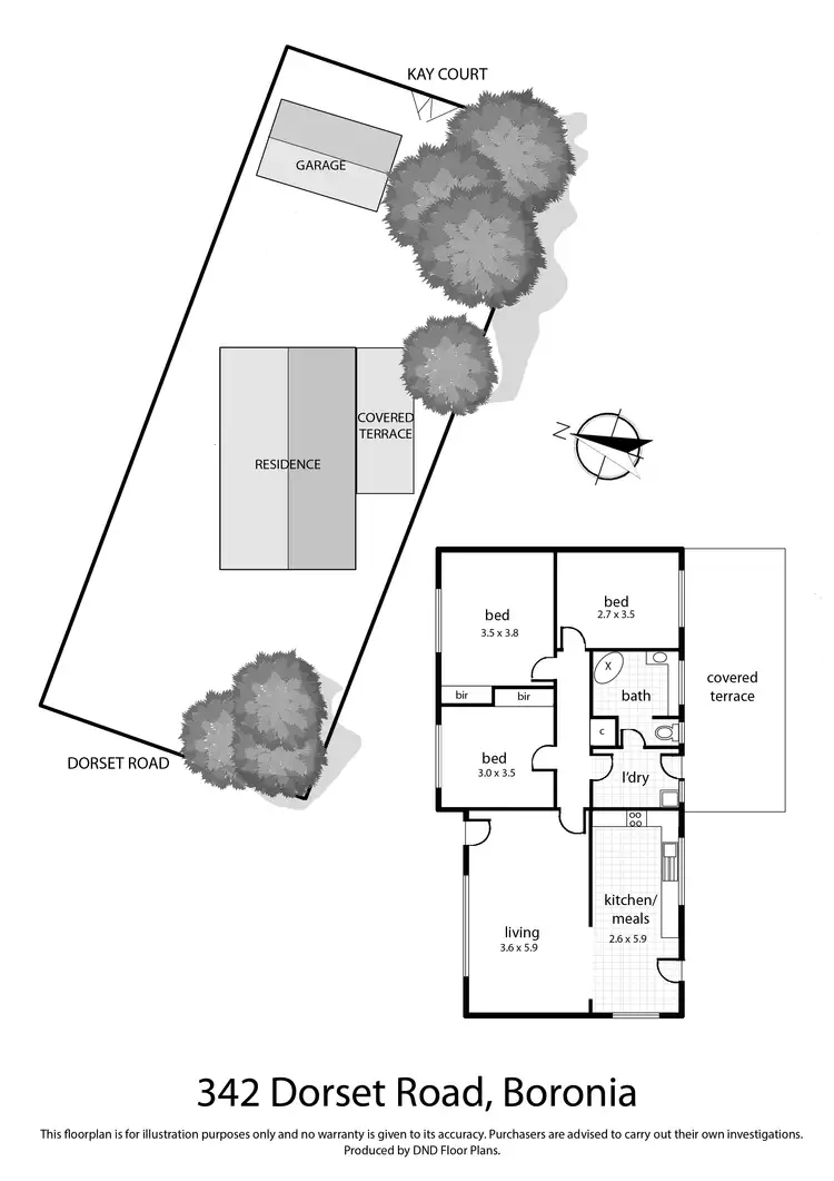 Floorplan of Homely house listing, 342 Dorset Road, Boronia VIC 3155