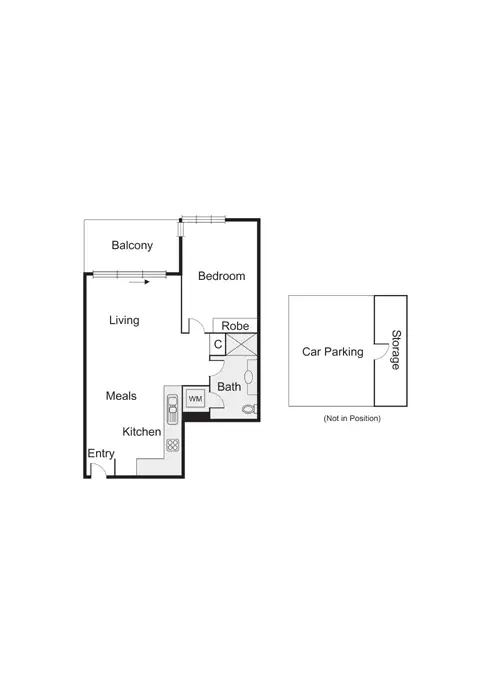 Floorplan of Homely apartment listing, 12/8 Graham Street, Port Melbourne VIC 3207