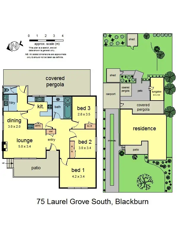 Floorplan of Homely house listing, 75 Laurel Grove, Blackburn VIC 3130